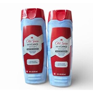 2 Pack Old Spice Hydro Wash Smoother Swagger Moisturizing Body Wash for Men 16oz